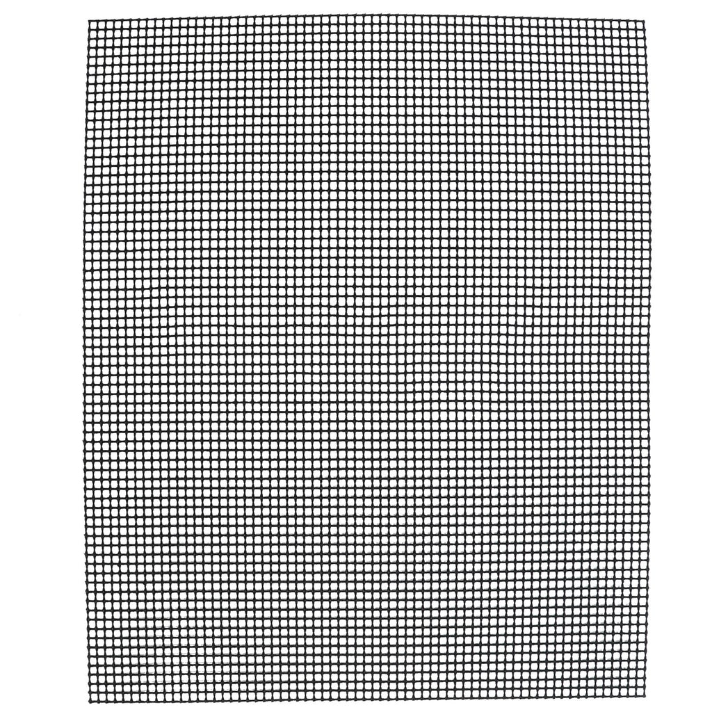 Food Grade NonStick Grid Sheet Multifunctional Barbecue Grid Mat for Barbecue Outdoor(Black 33x40cm )