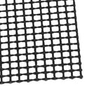 Food Grade NonStick Grid Sheet Multifunctional Barbecue Grid Mat for Barbecue Outdoor(Black 33x40cm )