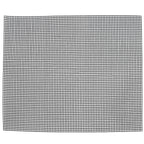 Food Grade NonStick Grid Sheet Multifunctional Barbecue Grid Mat for Barbecue Outdoor(Black 36x42cm )