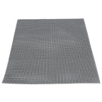 Food Grade NonStick Grid Sheet Multifunctional Barbecue Grid Mat for Barbecue Outdoor(Black 36x42cm )