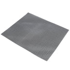 Food Grade NonStick Grid Sheet Multifunctional Barbecue Grid Mat for Barbecue Outdoor(Black 36x42cm )