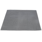 Food Grade NonStick Grid Sheet Multifunctional Barbecue Grid Mat for Barbecue Outdoor(Black 36x42cm )