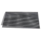 Food Grade NonStick Grid Sheet Multifunctional Barbecue Grid Mat for Barbecue Outdoor(Black 36x42cm )