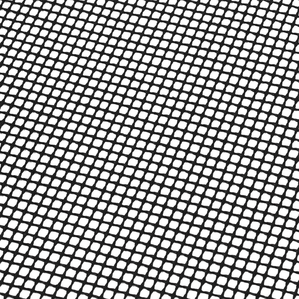 Food Grade NonStick Grid Sheet Multifunctional Barbecue Grid Mat for Barbecue Outdoor(Black 36x42cm )