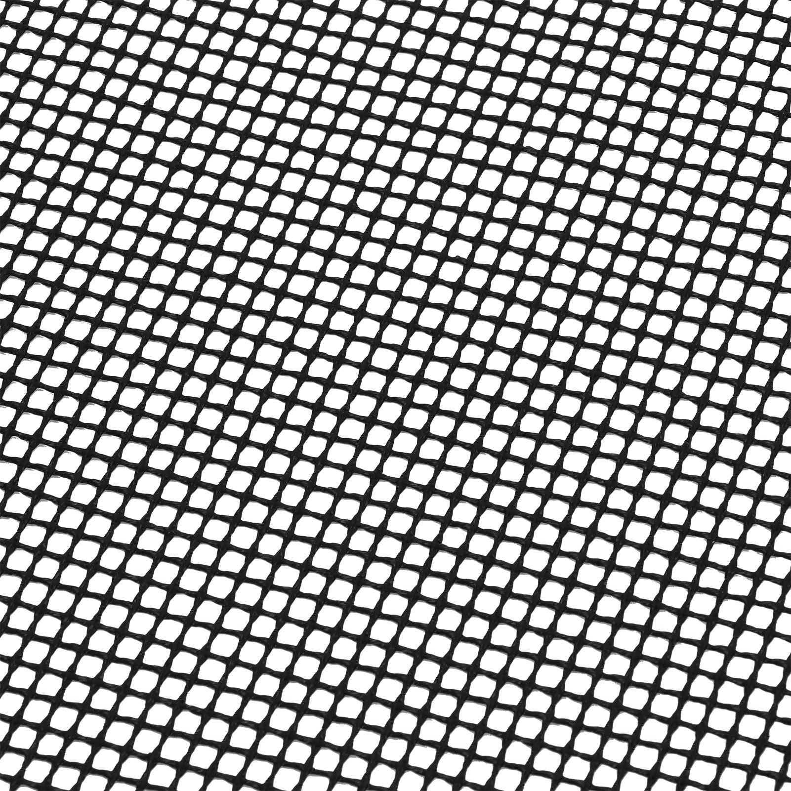 Food Grade NonStick Grid Sheet Multifunctional Barbecue Grid Mat for Barbecue Outdoor(Black 36x42cm )