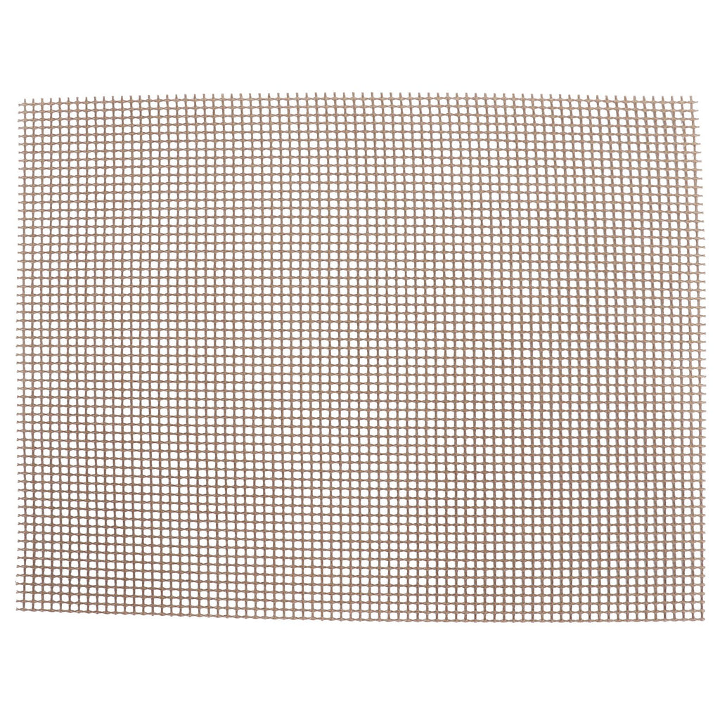 Food Grade NonStick Grid Sheet Multifunctional Barbecue Grid Mat for Barbecue Outdoor(Brown 30x40cm )