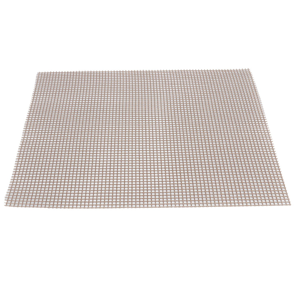 Food Grade NonStick Grid Sheet Multifunctional Barbecue Grid Mat for Barbecue Outdoor(Brown 30x40cm )