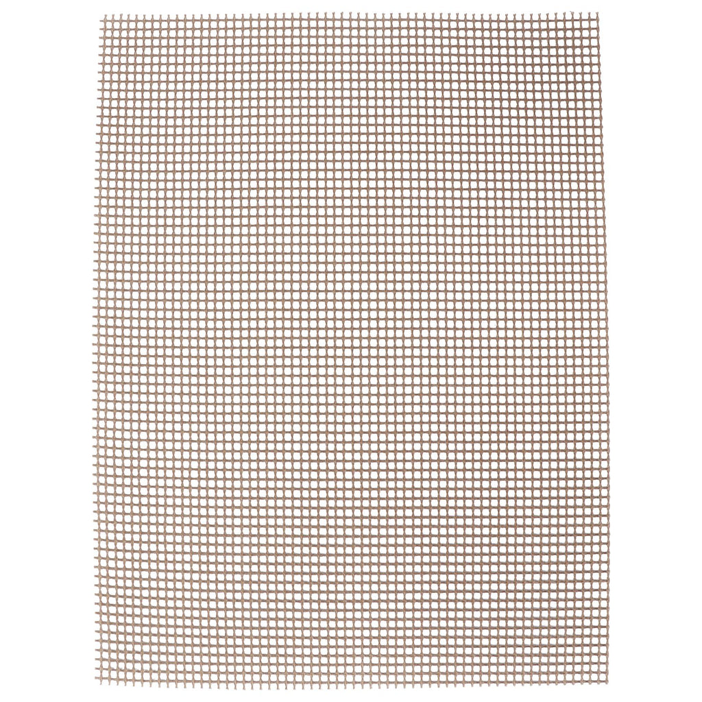 Food Grade NonStick Grid Sheet Multifunctional Barbecue Grid Mat for Barbecue Outdoor(Brown 30x40cm )