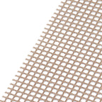 Food Grade NonStick Grid Sheet Multifunctional Barbecue Grid Mat for Barbecue Outdoor(Brown 30x40cm )