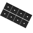 Gas Stove Pad Stovetop Protector Reusable Gas Cooker Cleaning Mat Cookware AccessoryBlack 8Pcs
