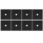 Gas Stove Pad Stovetop Protector Reusable Gas Cooker Cleaning Mat Cookware AccessoryBlack 8Pcs