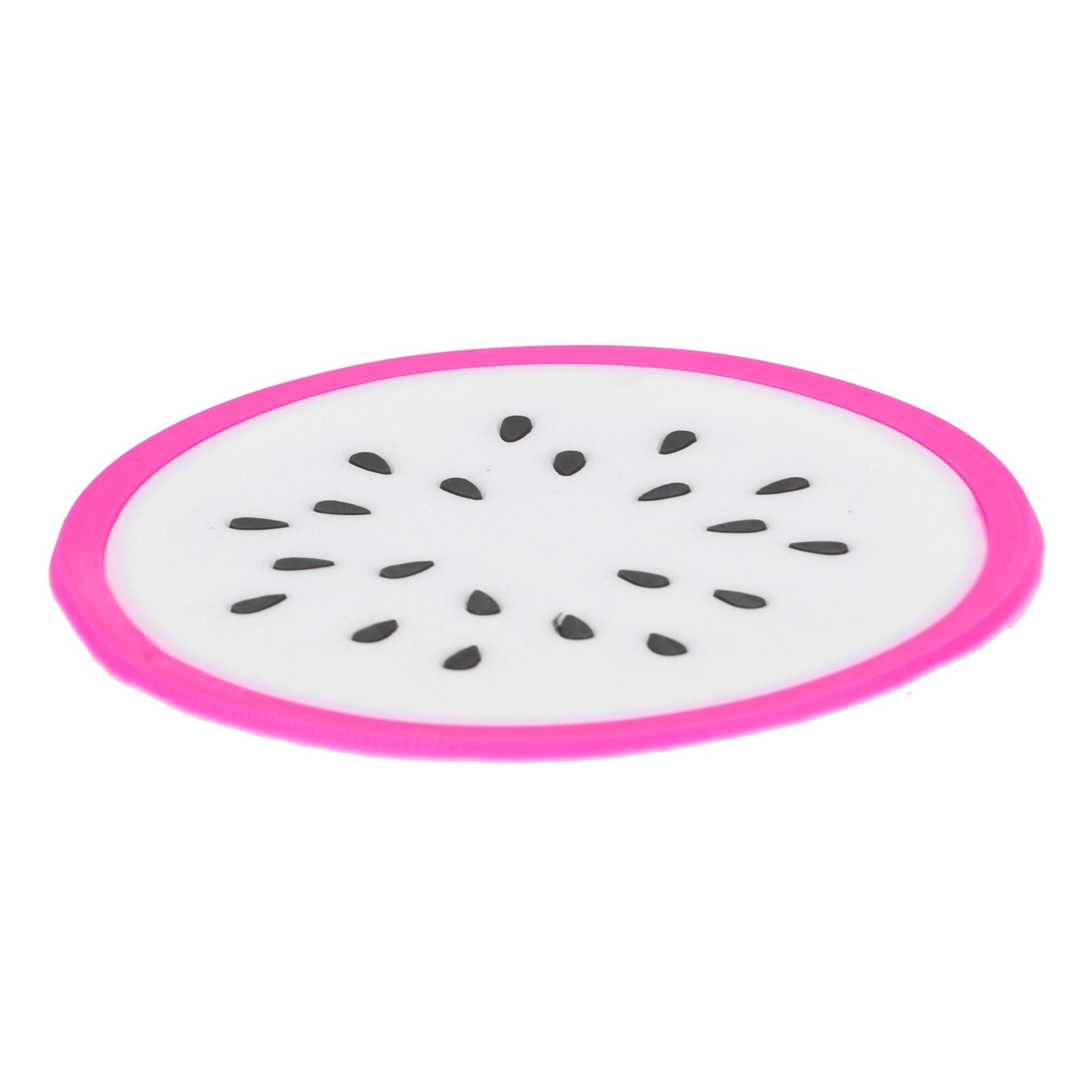 Fruit Shape Coaster Tableware Placemat Silicone Cup Drinks Holder Mat Kitchen AccessoriesDragon Fruit
