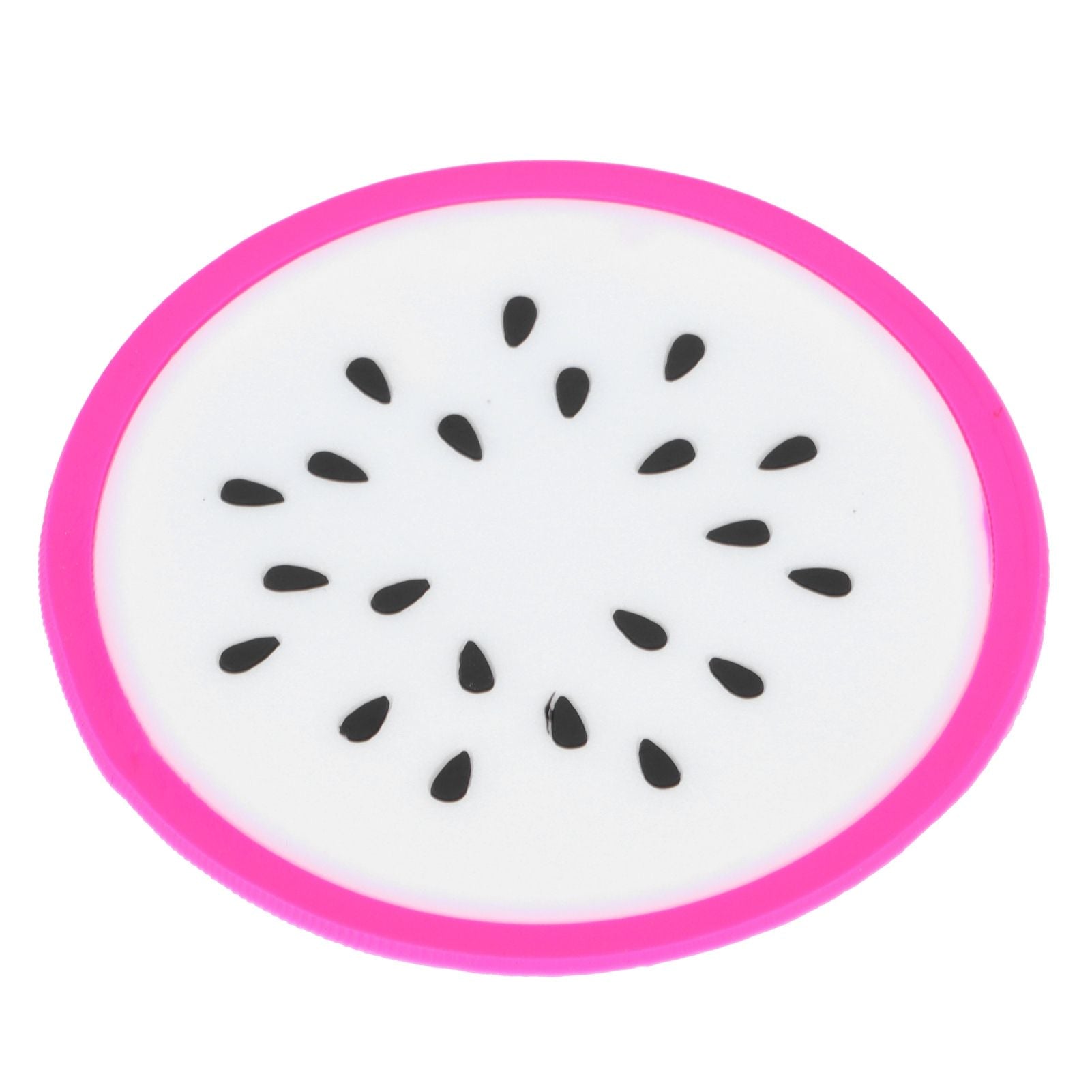Fruit Shape Coaster Tableware Placemat Silicone Cup Drinks Holder Mat Kitchen AccessoriesDragon Fruit
