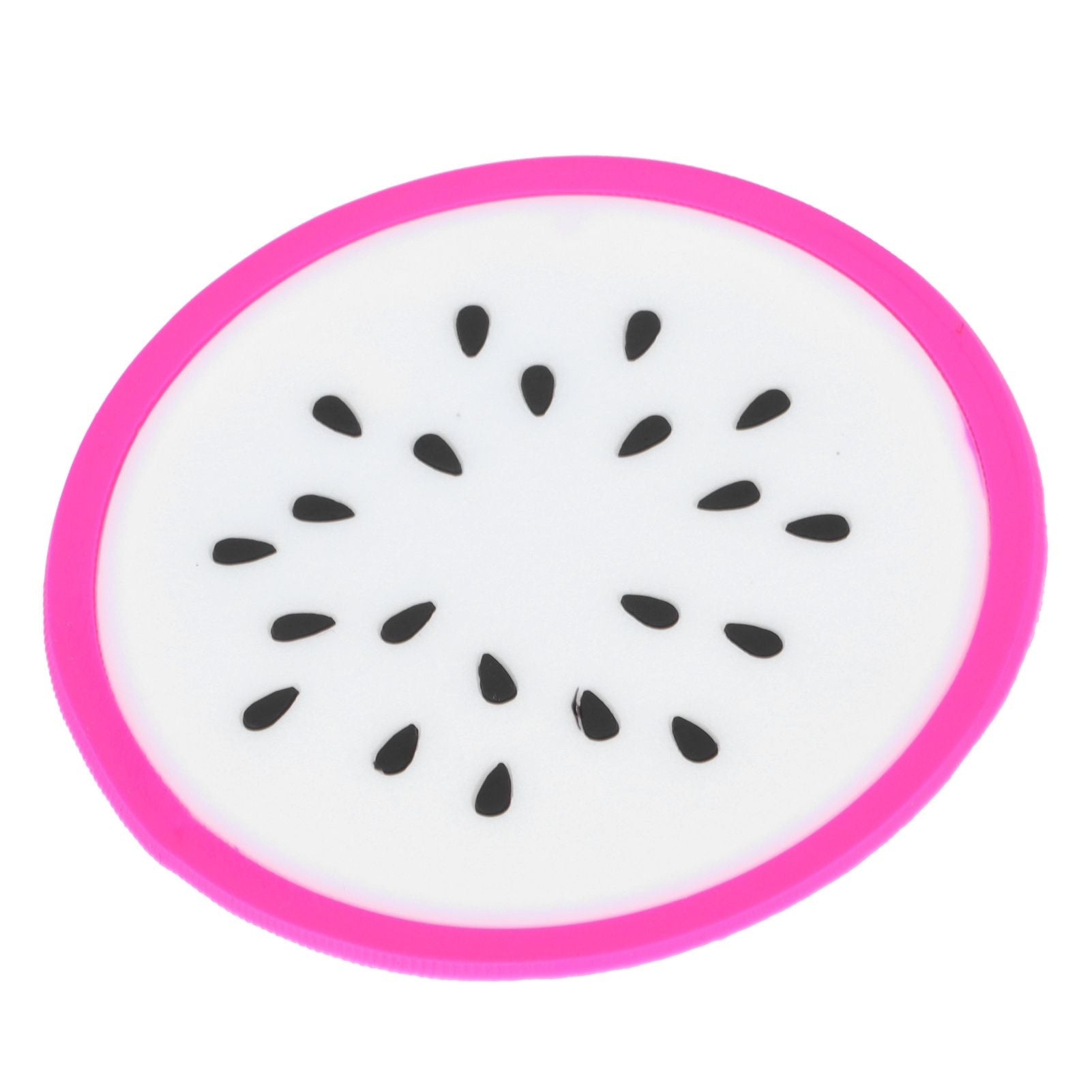 Fruit Shape Coaster Tableware Placemat Silicone Cup Drinks Holder Mat Kitchen AccessoriesDragon Fruit