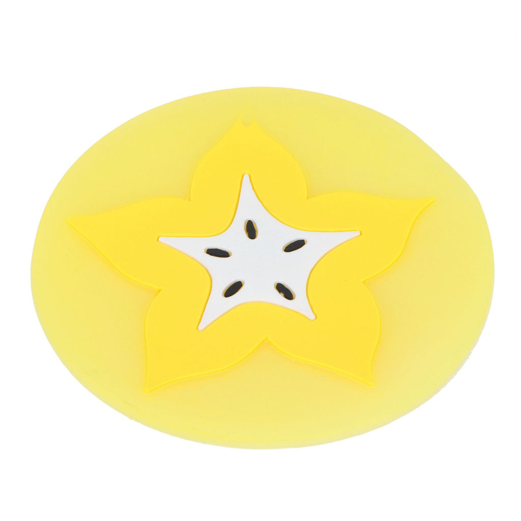 Fruit Shape Coaster Tableware Placemat Silicone Cup Drinks Holder Mat Kitchen AccessoriesCarambola