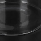 450ml Wood Round Storage Jar with Lid Transparent Glass Food Container for Tea Coffee Spice