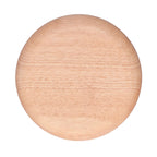 Rubber Wood Dinner Plate Round Tea Serving Tray Fruit Snack Tray Food Storage Plate24cm