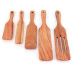 5Pcs/Set Steak Spatula Wooden Kitchen Spatula Cooking Shovel Cooking Tool for Kitchen Home