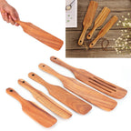 5Pcs/Set Steak Spatula Wooden Kitchen Spatula Cooking Shovel Cooking Tool for Kitchen Home