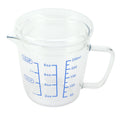 Heat Resisting Glass Measuring Cup Milk Scale Measuring Jug with Lid Kitchen Utensil(250ml )