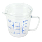 Heat Resisting Glass Measuring Cup Milk Scale Measuring Jug with Lid Kitchen Utensil(250ml )