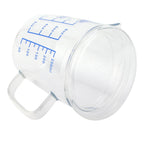 Heat Resisting Glass Measuring Cup Milk Scale Measuring Jug with Lid Kitchen Utensil(250ml )