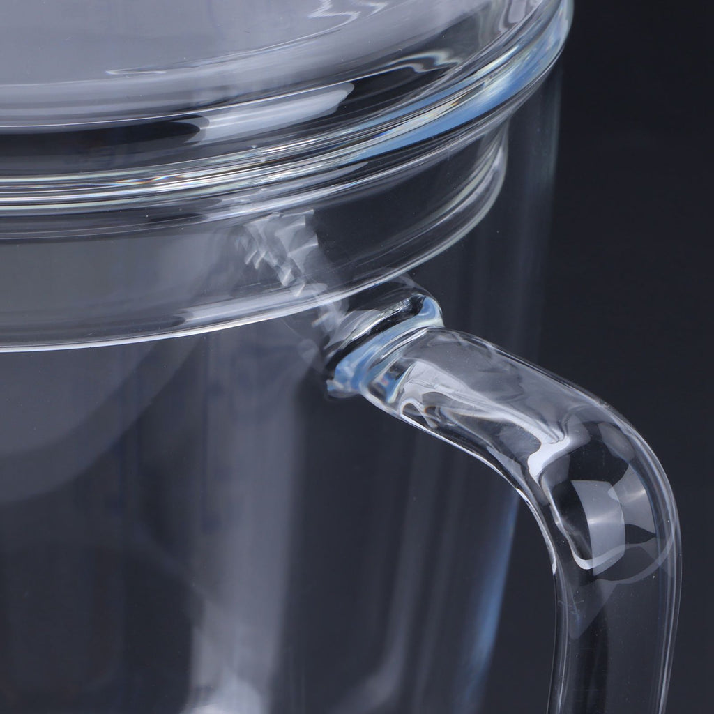 Heat Resisting Glass Measuring Cup Milk Scale Measuring Jug with Lid Kitchen Utensil(250ml )