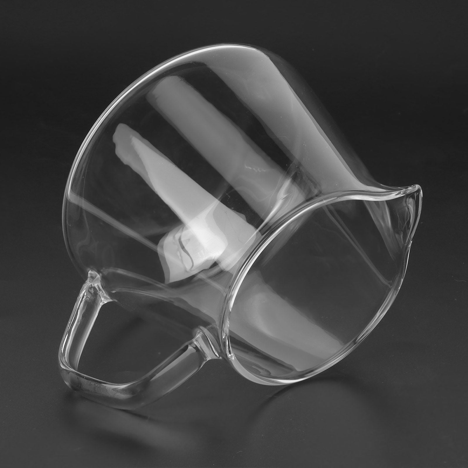 Transparent Cup High Borosilicate Glass Coffee Sharing Cup AntiScalding for Drinking Tea(400ml )