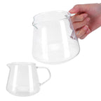 Transparent Cup High Borosilicate Glass Coffee Sharing Cup AntiScalding for Drinking Tea(650ml )