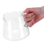 Transparent Cup High Borosilicate Glass Coffee Sharing Cup AntiScalding for Drinking Tea(650ml )