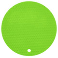 Round Shape Mat Food Grade Thickened Silicone Placemat Insulation Pad Microwave Oven MatGreen
