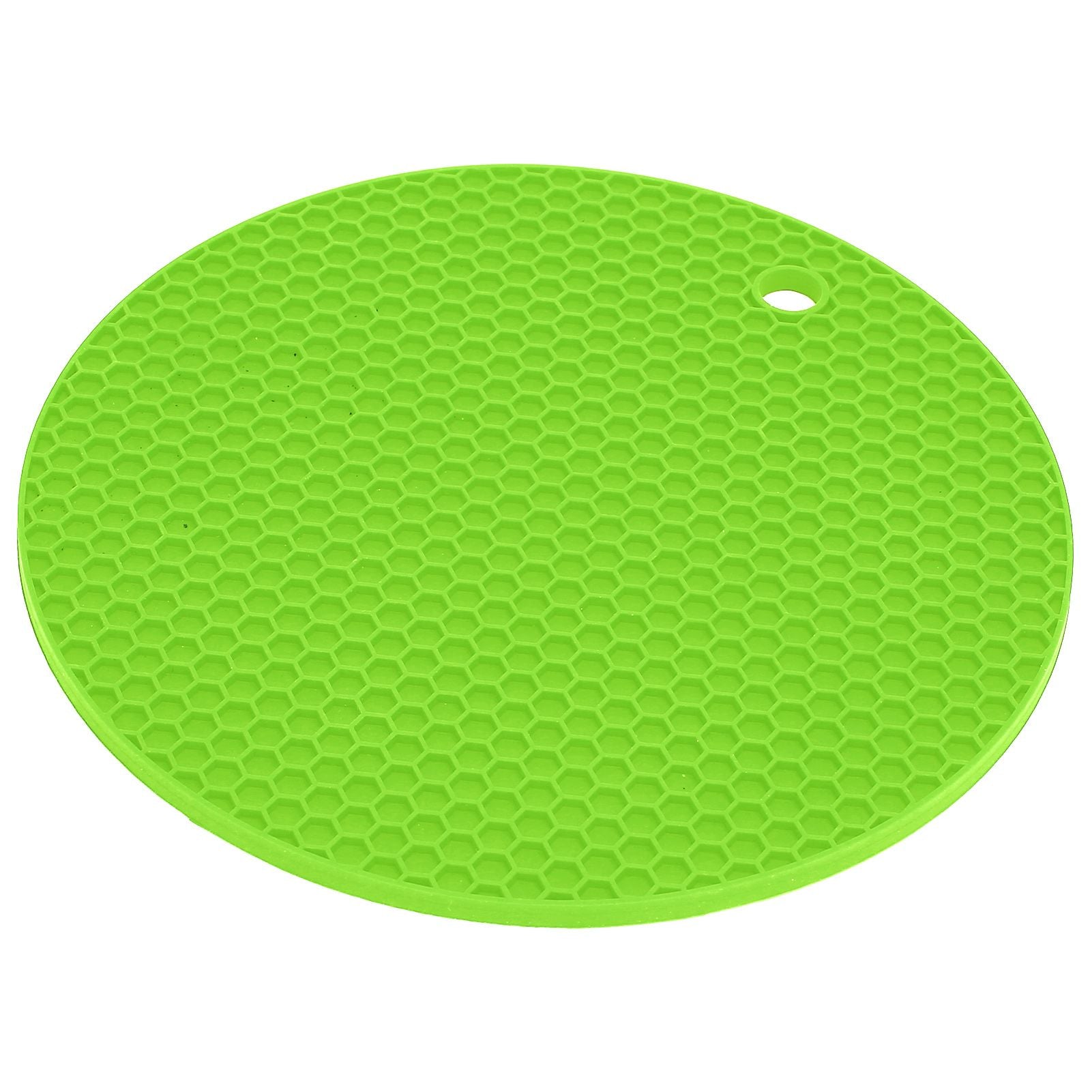 Round Shape Mat Food Grade Thickened Silicone Placemat Insulation Pad Microwave Oven MatGreen