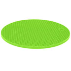 Round Shape Mat Food Grade Thickened Silicone Placemat Insulation Pad Microwave Oven MatGreen