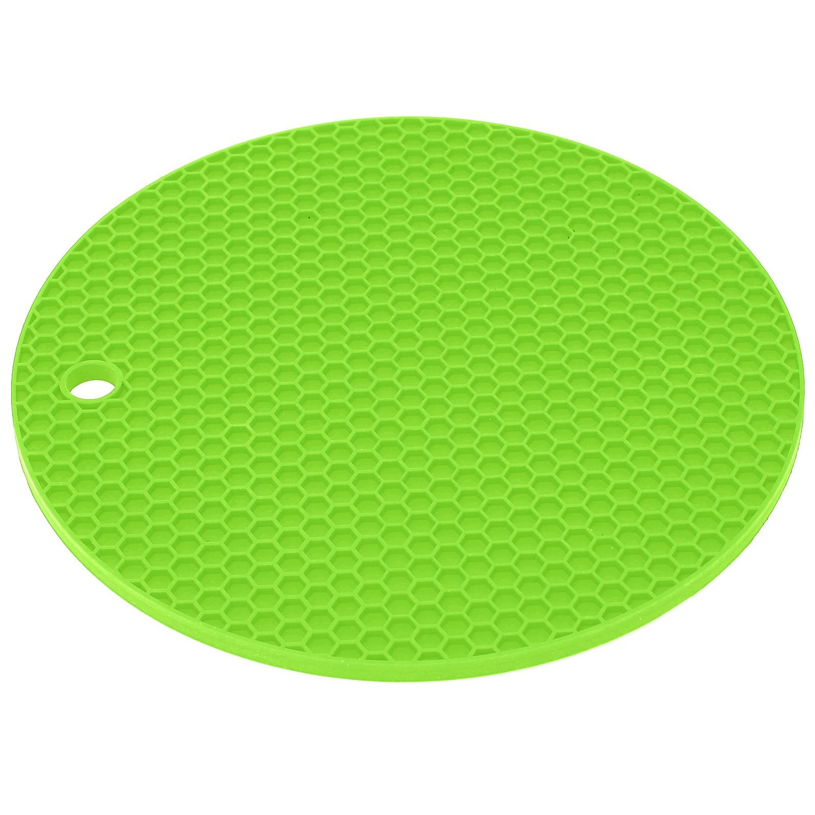 Round Shape Mat Food Grade Thickened Silicone Placemat Insulation Pad Microwave Oven MatGreen