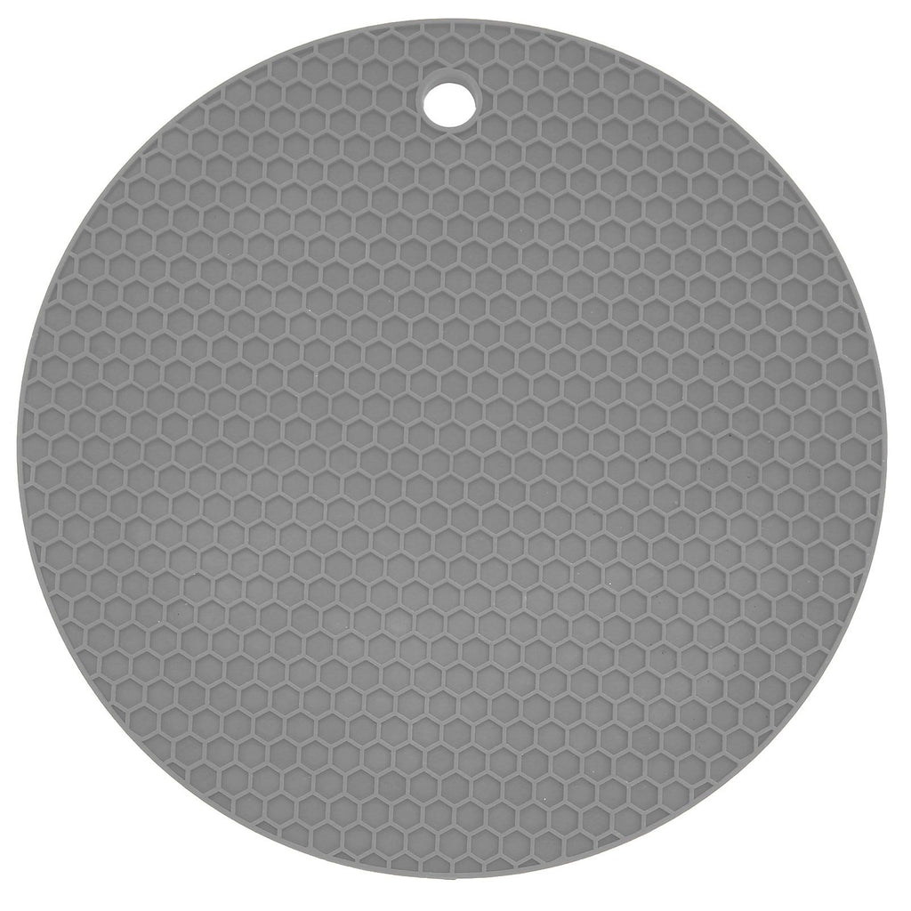 Round Shape Mat Food Grade Thickened Silicone Placemat Insulation Pad Microwave Oven MatGray