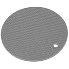 Round Shape Mat Food Grade Thickened Silicone Placemat Insulation Pad Microwave Oven MatGray