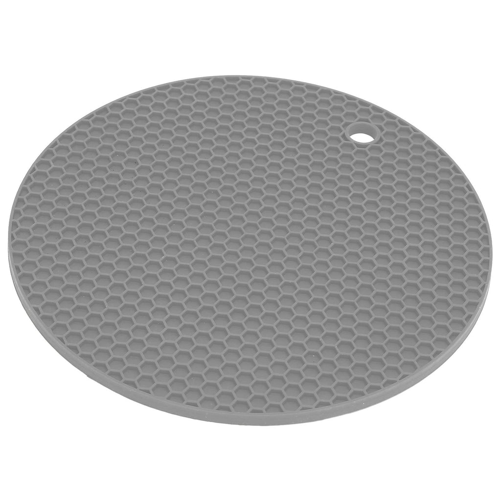 Round Shape Mat Food Grade Thickened Silicone Placemat Insulation Pad Microwave Oven MatGray