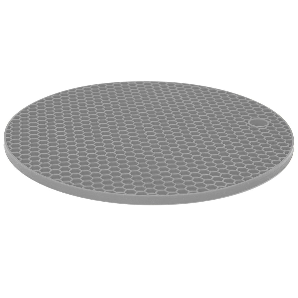 Round Shape Mat Food Grade Thickened Silicone Placemat Insulation Pad Microwave Oven MatGray