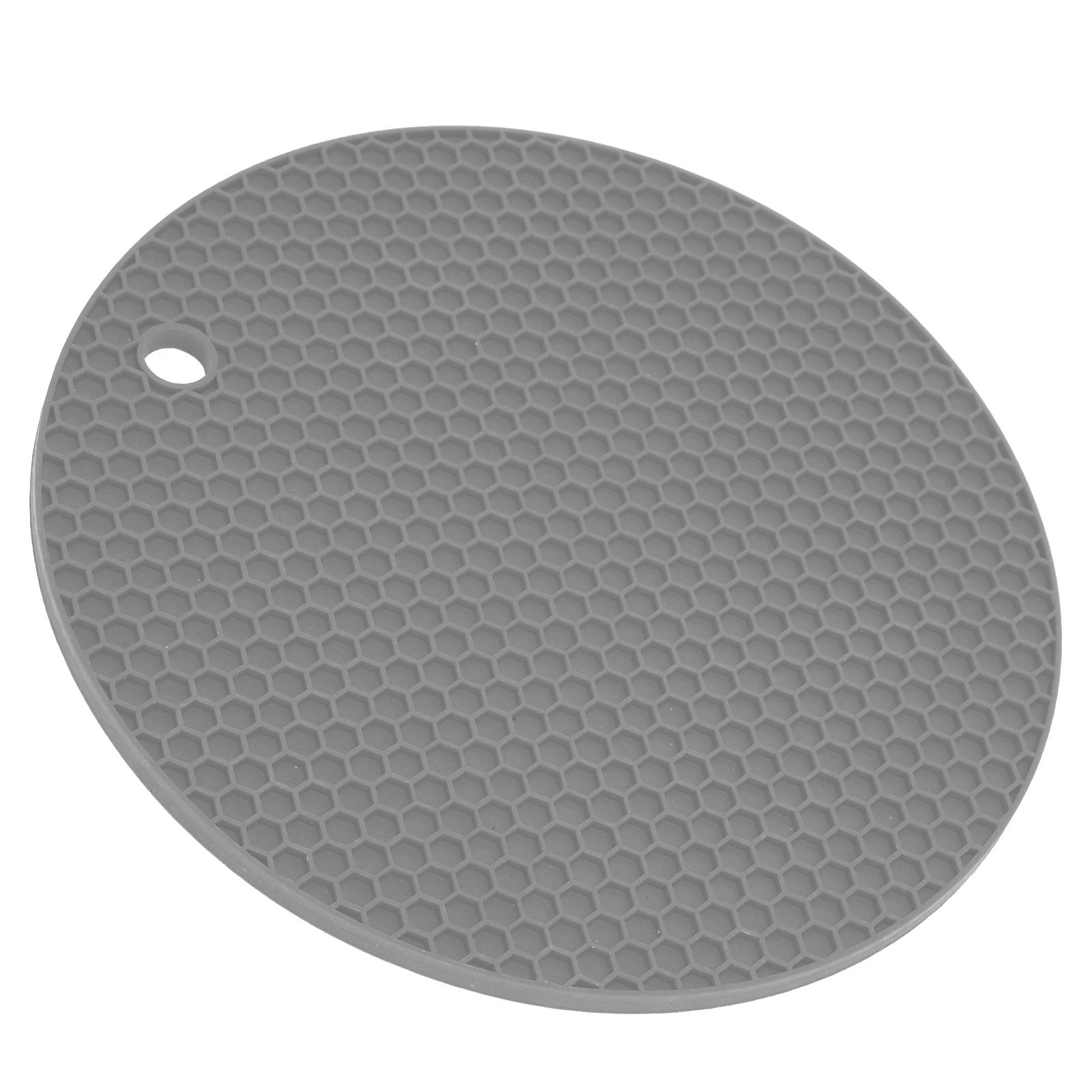Round Shape Mat Food Grade Thickened Silicone Placemat Insulation Pad Microwave Oven MatGray