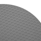 Round Shape Mat Food Grade Thickened Silicone Placemat Insulation Pad Microwave Oven MatGray