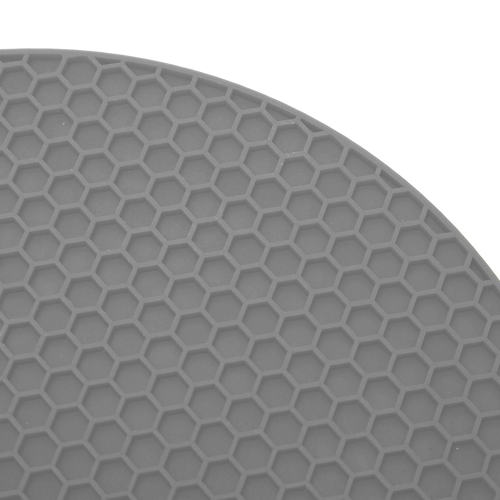 Round Shape Mat Food Grade Thickened Silicone Placemat Insulation Pad Microwave Oven MatGray