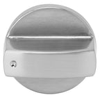 8mm Stove Knob Zinc Alloy Universal Kitchen Oven Cooker Control Dial Knob Adapter Silver