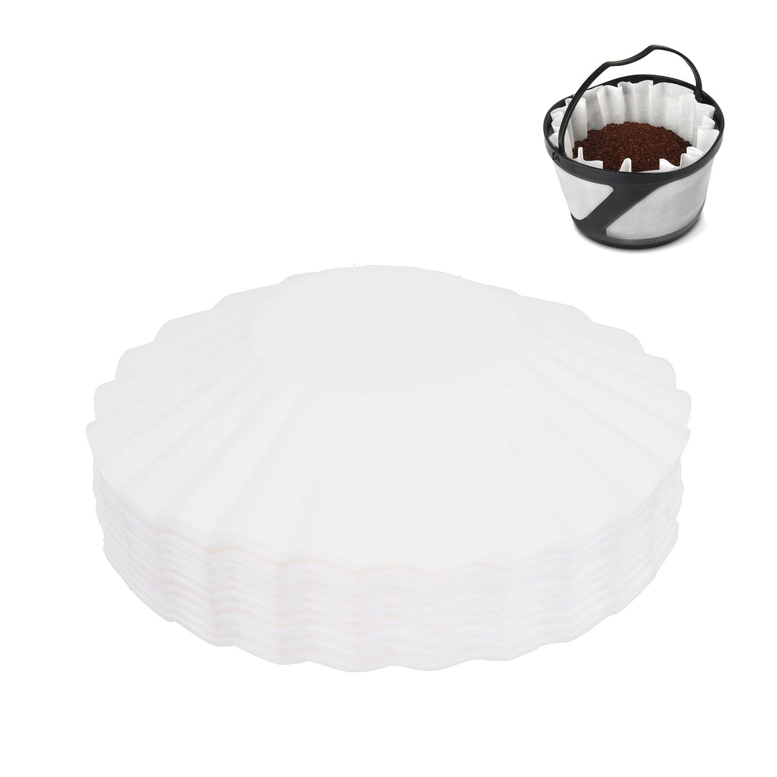 100PCS Coffee Filter Papers Pour Over Filter Paper Cup Fit for KEURIG K-DUO ESSENTIALS