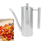 Stainless Steel Oil Pot Kitchen Household Oil Control Kettle for Sauce Vinegar Milk TeaS(500ml)