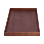 Walnut Tray Rectangular Tea Set Tea Cup Storage Plate Fruit Plate for Home Office Tea Food Fruit