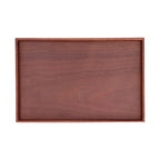 Walnut Tray Rectangular Tea Set Tea Cup Storage Plate Fruit Plate for Home Office Tea Food Fruit