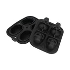 4 Hole Silicone Ice Cubes Maker Tray Silicone Ice Ball Making Mold Kichen Accessories