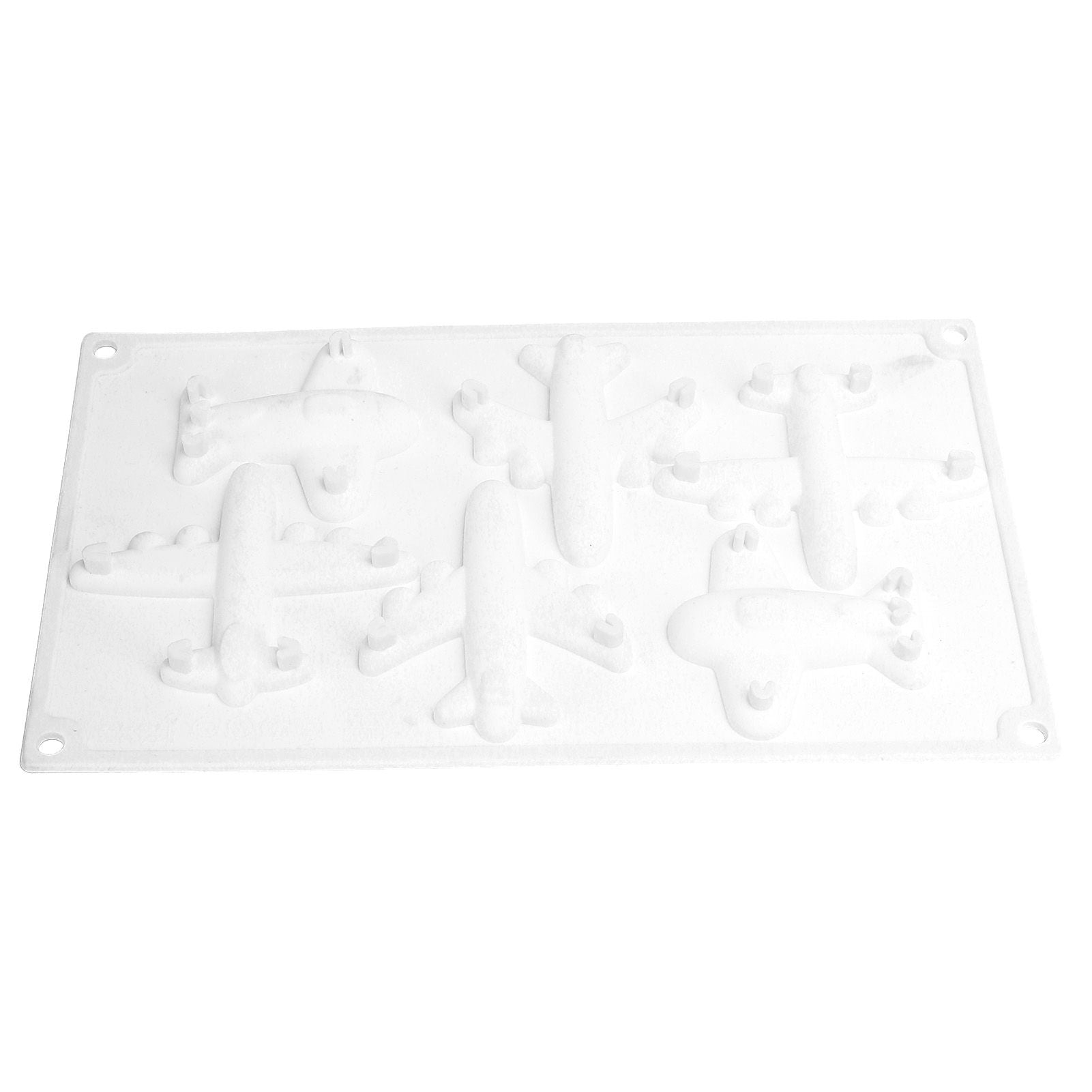 6 Grid Airplane Shape Mold Silicone Baking Chocolate Cake Decoration Mold for Kitchen Home
