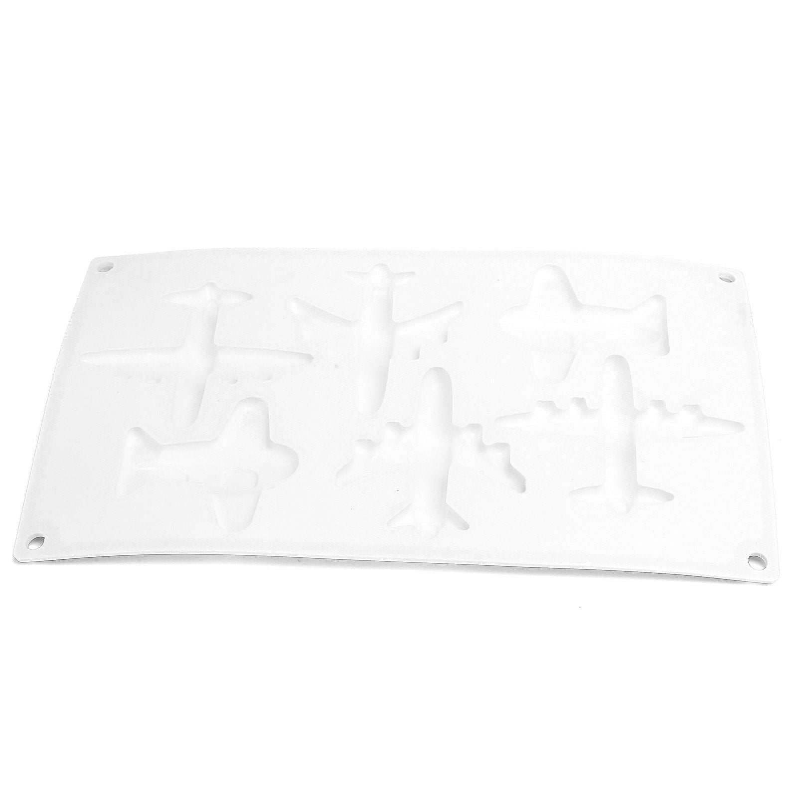 6 Grid Airplane Shape Mold Silicone Baking Chocolate Cake Decoration Mold for Kitchen Home