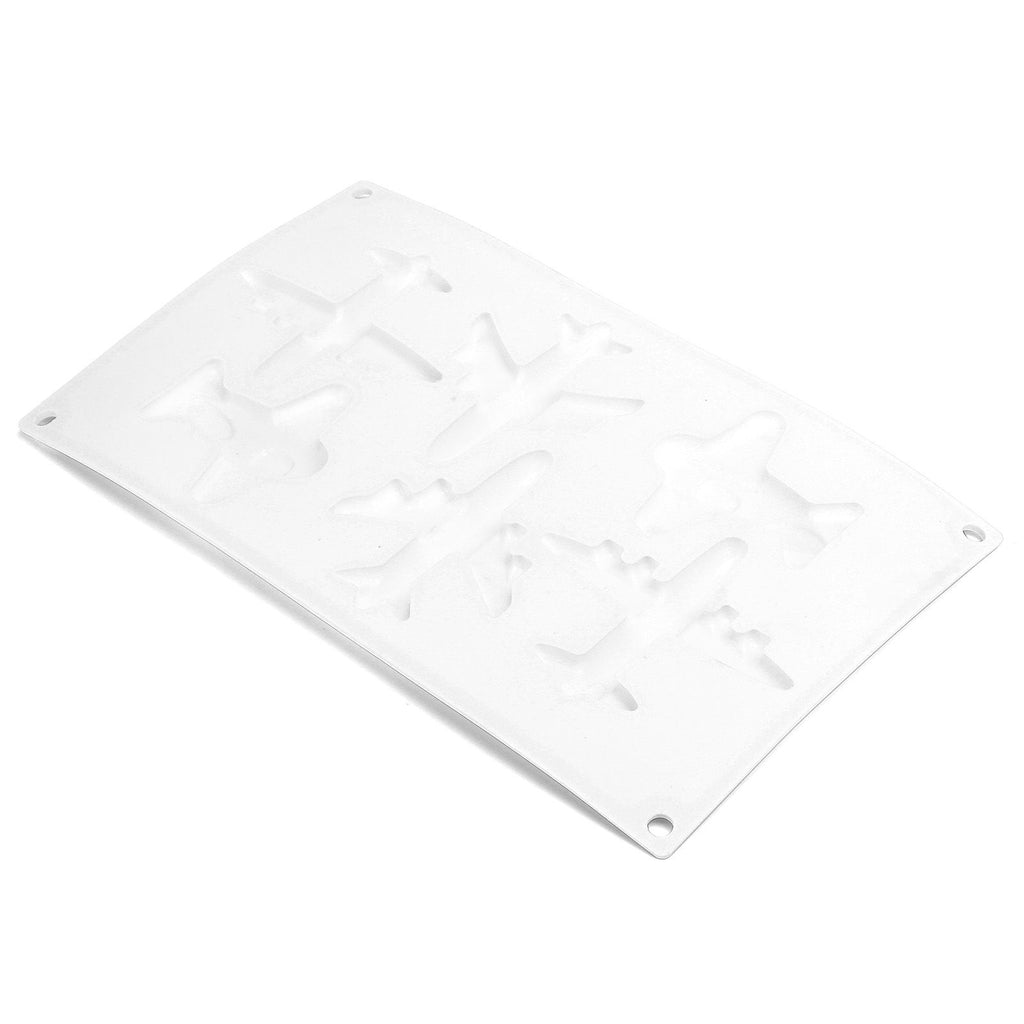 6 Grid Airplane Shape Mold Silicone Baking Chocolate Cake Decoration Mold for Kitchen Home